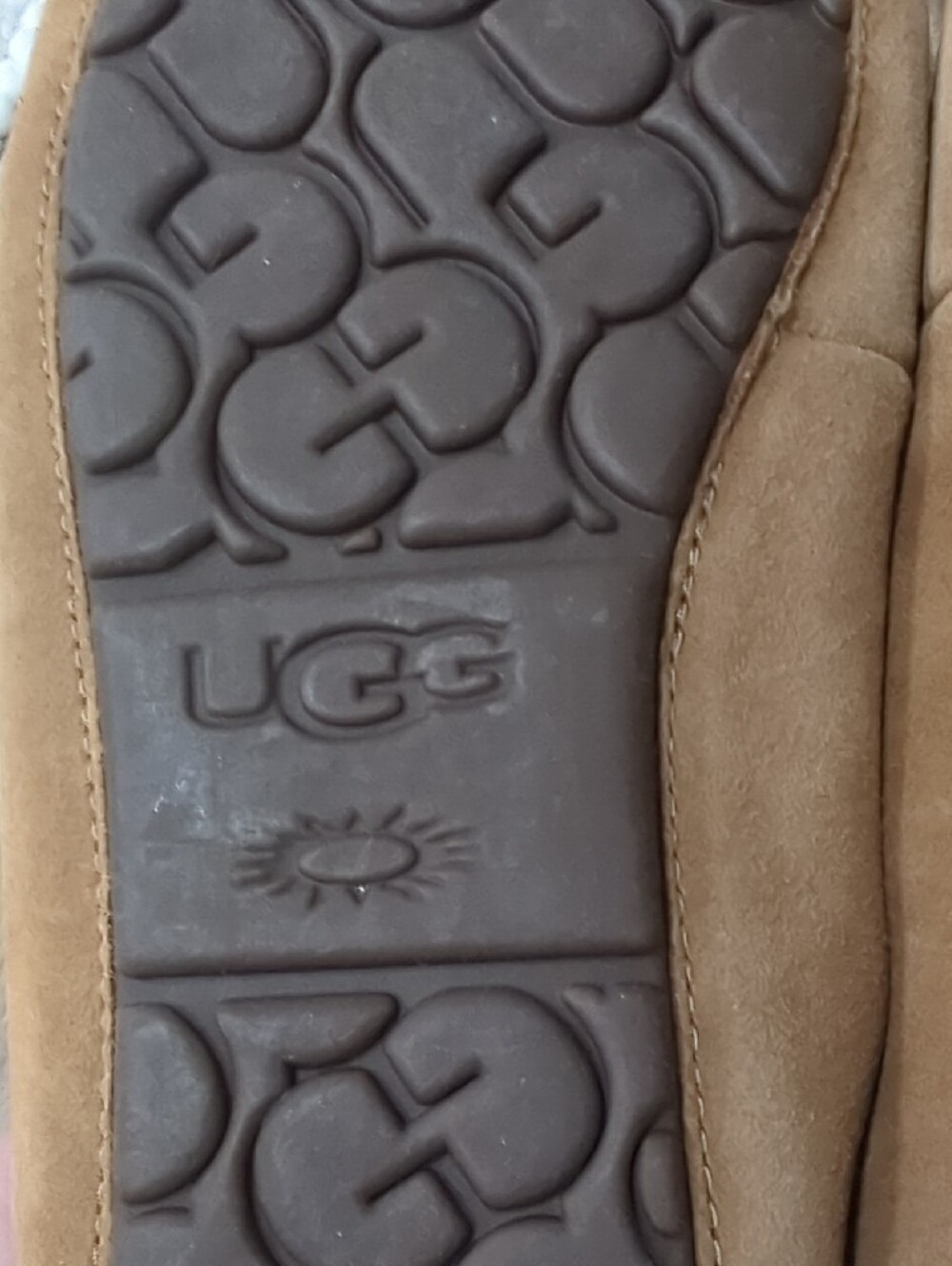 NEW UGG Women's 11 Chestnut Brown Suede Shearling Loafers - Picture 10 of 14